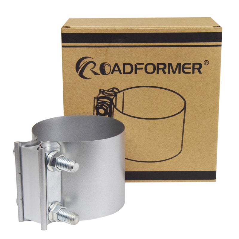 ROADFORMER مشبك عادم مفصل Butt Joint 2.5 بوصة - فولاذ مطلي للأجزاء الخارجية لعوادم 2.5 بوصة، نهايات كاتم الصوت واتصال نظام العادم بدون تسرب (عبوة 2)  - Image 2